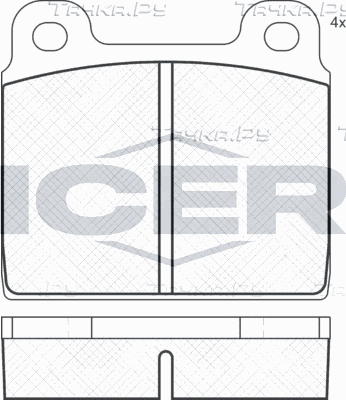 Тормозные колодки Icer. Артикул 180011