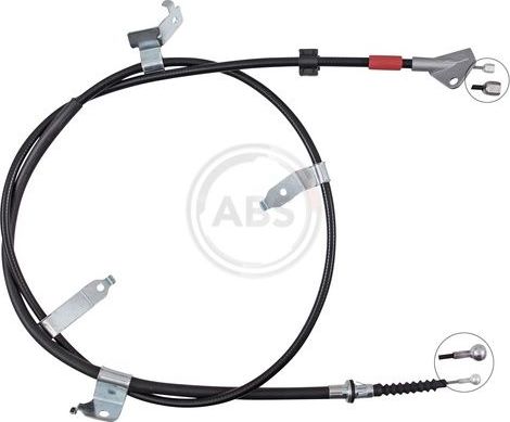 Трос ручника (тросик ручного тормоза) ABS. Артикул K10112