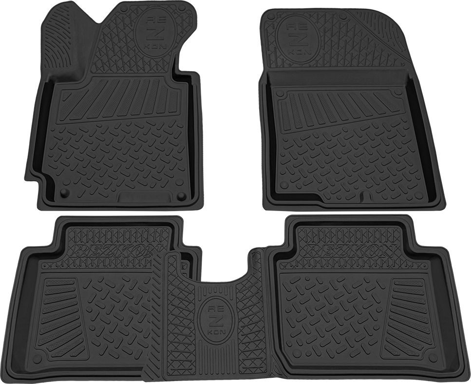 Коврики Rezkon резиновые для салона Kia Cerato III 2013-2018. Артикул 1021010200