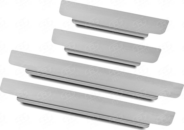 Накладки RusStal на пороги (лист нерж. шлифованный) для Chery Tiggo 5 2015-2017. Артикул CHTG15-02