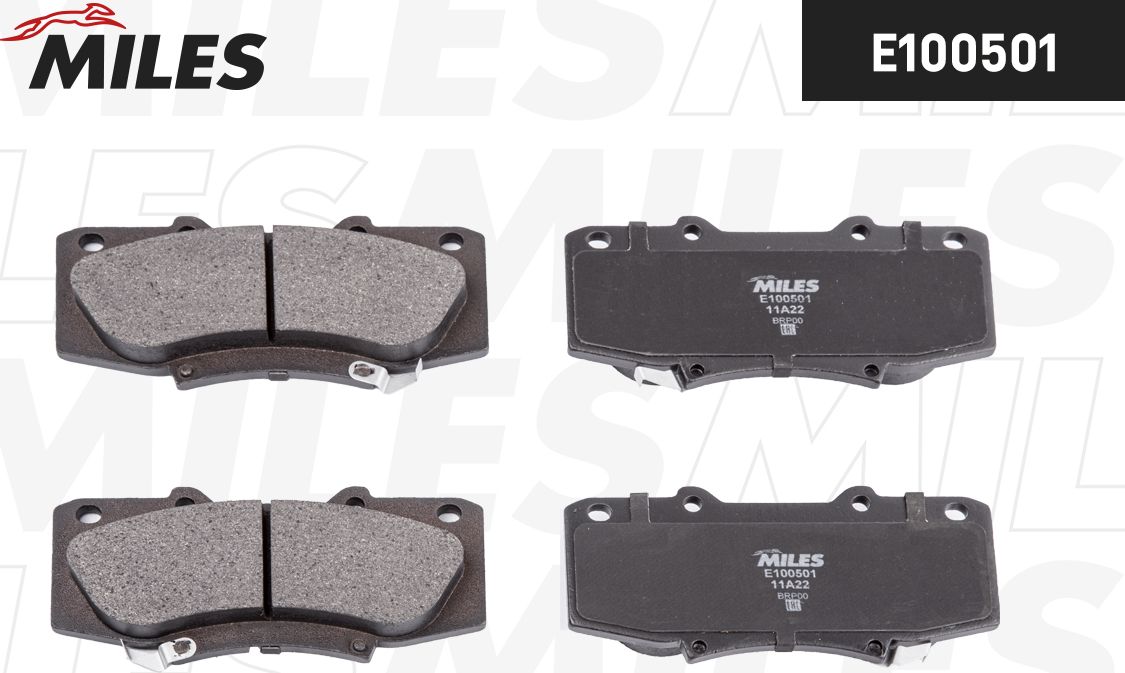 Тормозные колодки Miles (Semi-Metallic). Артикул E100501