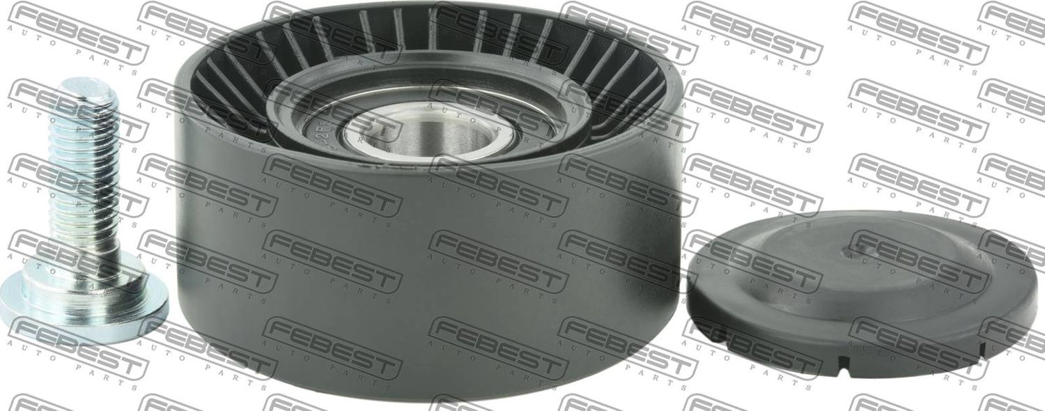 Натяжной ролик (натяжитель) приводного поликлинового ремня Febest. Артикул 3487-CAY