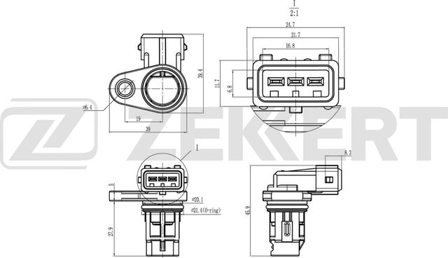 Датчик положения распредвала Zekkert для Kia Spectra II 2004-2007. Артикул SE-5057