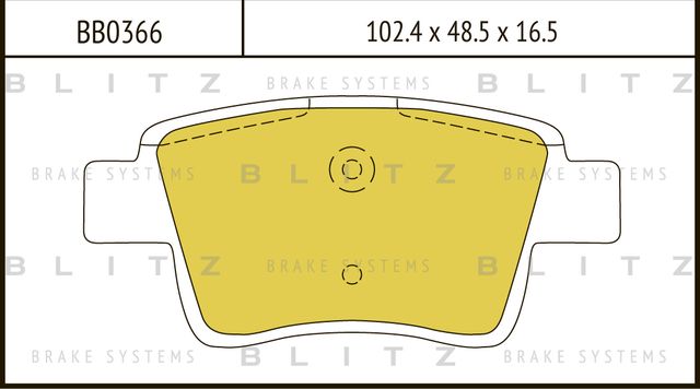 Колодки тормозные CITROEN C4 06- задн. (Blitz). Артикул BB0366