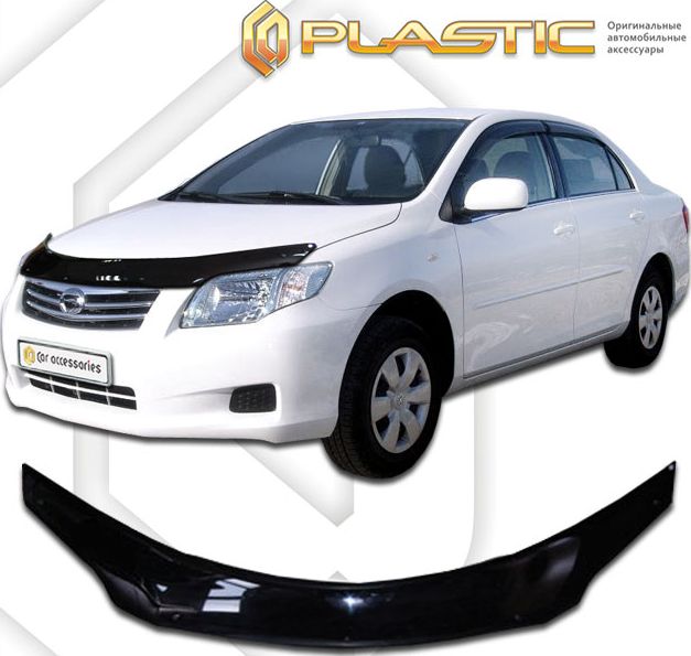 Дефлектор СА Пластик для капота (Classic черный) Toyota Corolla Axio 2006-2012. Артикул 2010010105358