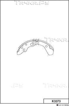 Тормозные колодки MK Kashiyama задние для Mazda 323 VI (BJ) 1994-2004. Артикул K3373