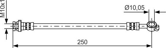 Тормозной шланг Bosch. Артикул 1 987 481 435