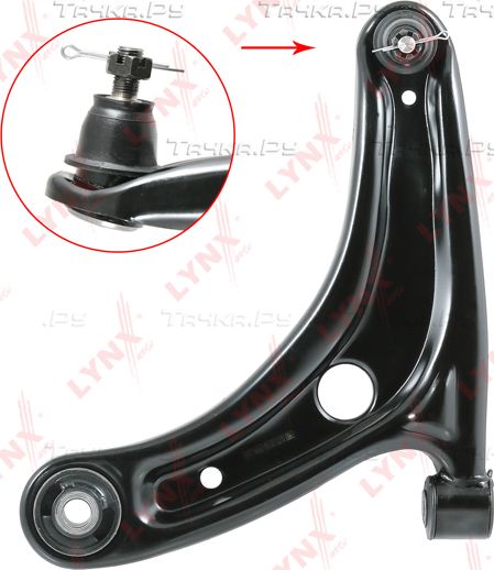 Поперечный рычаг передней подвески LYNXauto левый для Honda Jazz I 2002-2008. Артикул C5131L