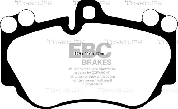 Тормозные колодки EBC Brakes. Артикул DP41905R