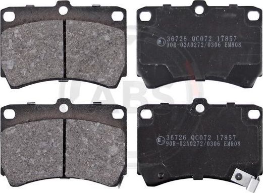 Тормозные колодки ABS. Артикул 36726