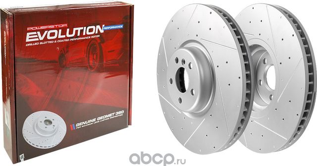ДИСК ТОРМОЗНОЙ ПЕРЕДНИЙ BMW X5/X6/X7 G05/G06/G07 **Склад Масла (Powerstop). Артикул CBR6504