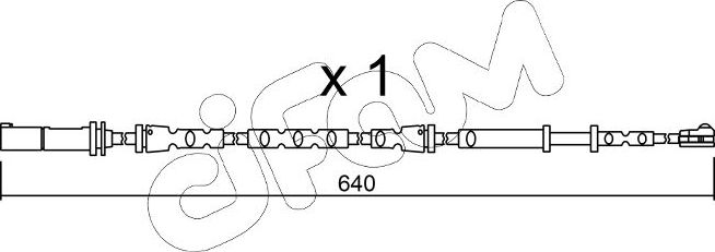 Датчик износа тормозных колодок  Metelli. Артикул SU.312
