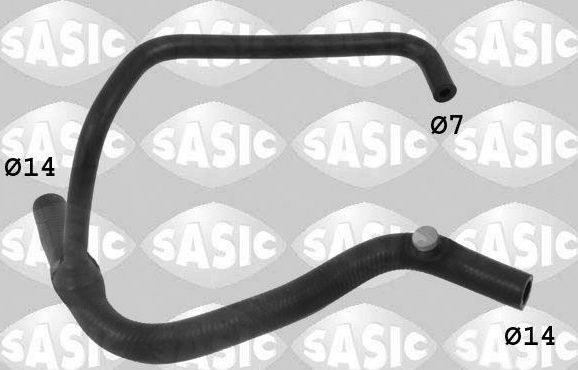 Патрубок системы охлаждения (радиатора) Sasic левый для Fiat Punto I 1993-1999. Артикул 3406015