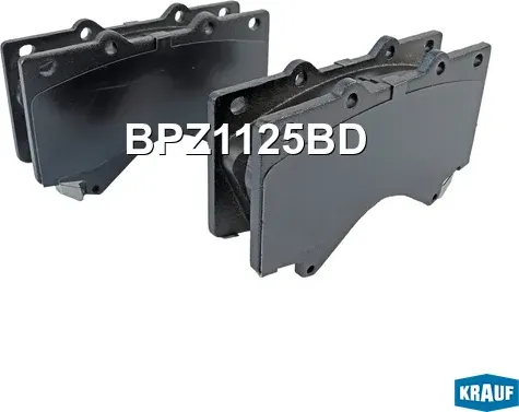 Колодки тормозные дисковые Krauf. Артикул BPZ1125BD