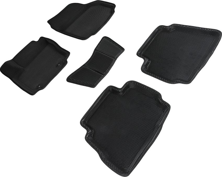 Коврики Seintex 3D EVA Соты для салона Ford Mondeo IV 2007-2010 ЧЕРНЫЕ. Артикул 95397