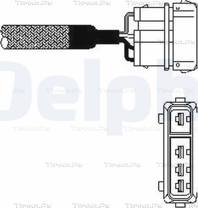 Лямбда-зонд (кислородный датчик) Delphi для SEAT Ibiza II 1993-2002. Артикул ES10333-12B1
