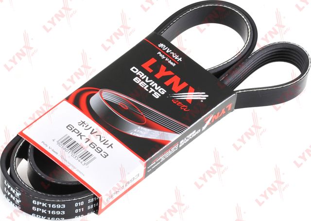 Приводной ремень поликлиновой LYNXauto для Hyundai Santa Fe I 2003-2005. Артикул 6PK1693