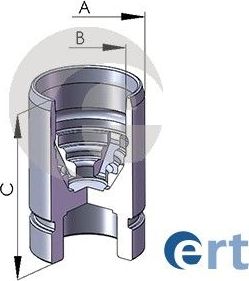 Поршень тормозного суппорта ERT (сталь) задний для Mazda 626 IV (GE) 1991-1997. Артикул 150553-C