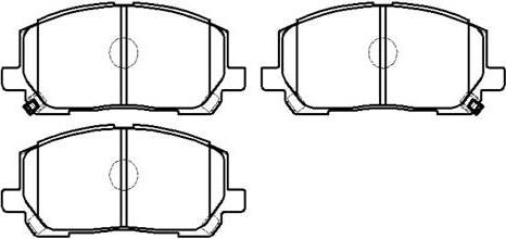 Тормозные колодки HSB. Артикул HP5202