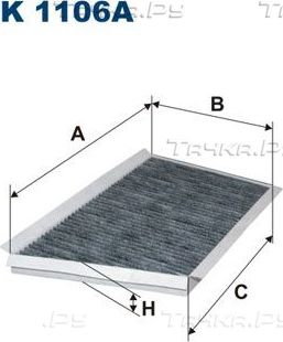 Салонный фильтр Filtron. Артикул K 1106A