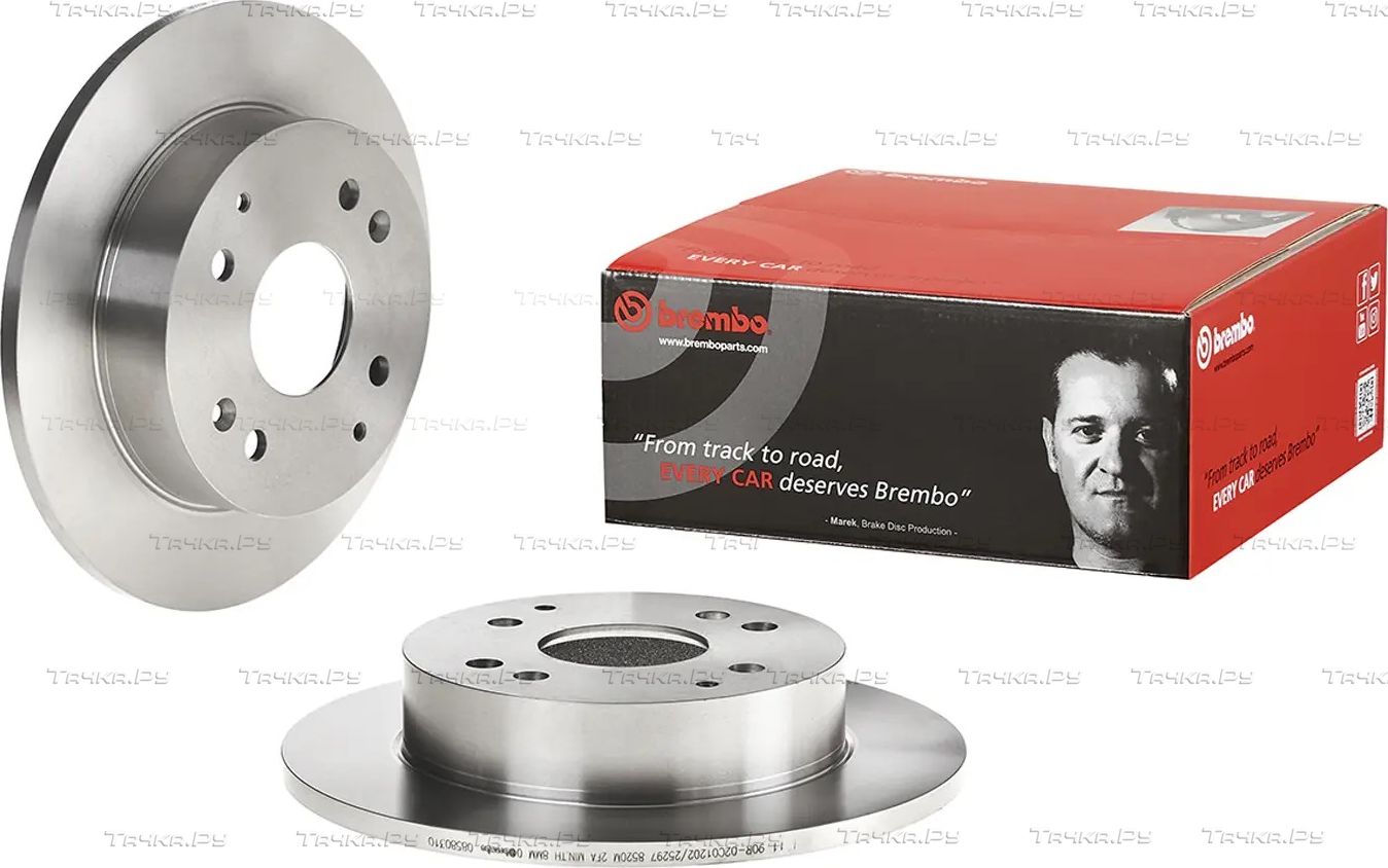 Тормозной диск Brembo PRIME LINE задний для Honda Civic VI 1997-2001. Артикул 08.5803.10