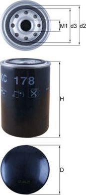 Топливный фильтр Mahle. Артикул KC 178