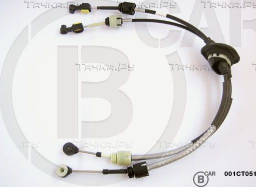 Трос переключения передач КПП B CAR для Citroen C4 Picasso I 2006-2013. Артикул 001CT051