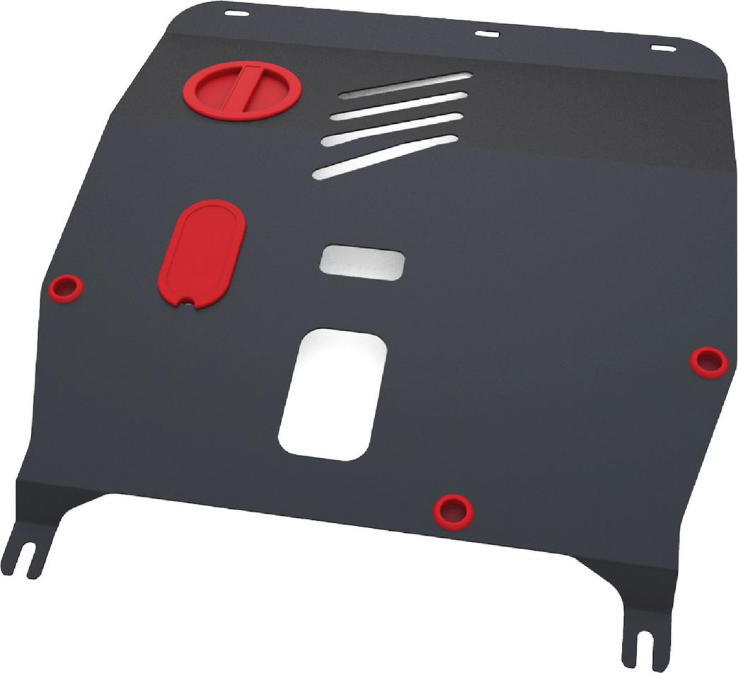 Защита АвтоБРОНЯ для картера и КПП Fiat 500 II 2007-2026. Артикул 1.01706.1