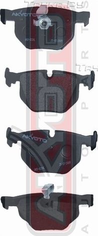 Тормозные колодки Akyoto Packing AKYOTO задние для BMW 3 V (E90/E91/E92/E93) 2004-2013. Артикул AKD-0228
