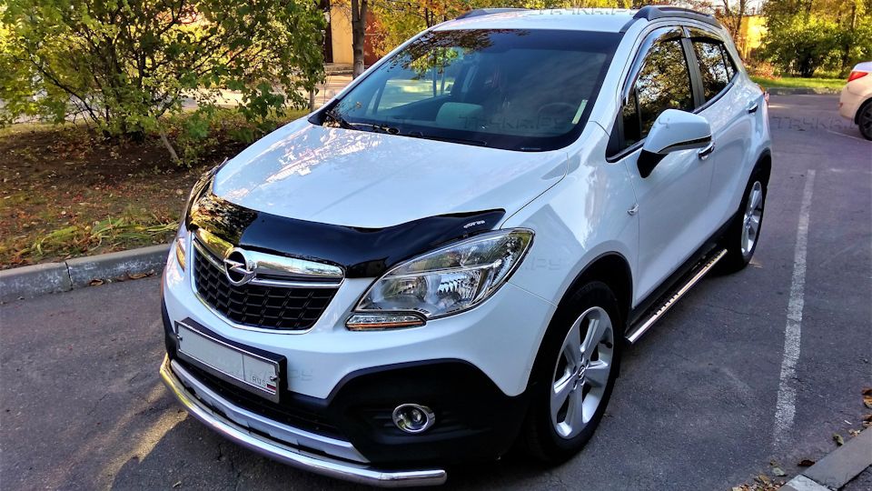 Дефлектор VT52 для капота Opel Mokka 2012-2026. Артикул OP31VT
