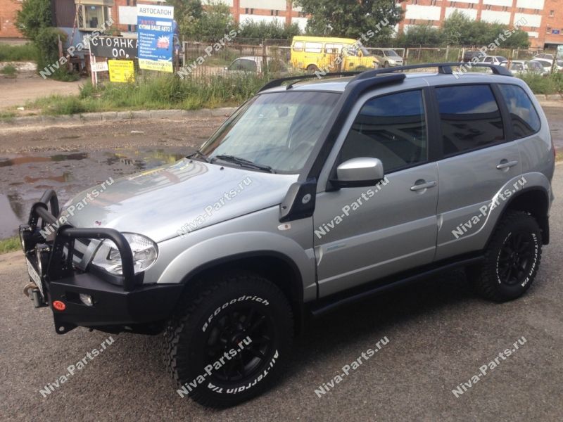 Шноркель Niva-Parts (полный к-т) 03 Люкс окрашеный для Chevrolet Niva 2123 2002-2020. Артикул NP-00299