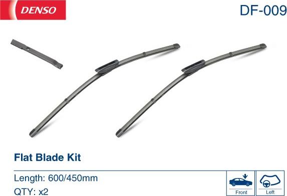 Щетки стеклоочистителя (дворники) Denso. Артикул DF-009