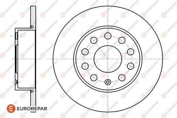Тормозной диск Eurorepar. Артикул 1618882080