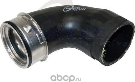 Патрубок интеркулера Trucktec Automotive (Резина с тканевым включением). Артикул 07.14.154