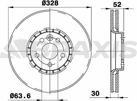 Тормозной диск Braxis. Артикул AD0399