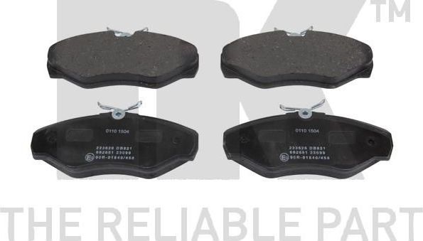 Тормозные колодки NK. Артикул 223626