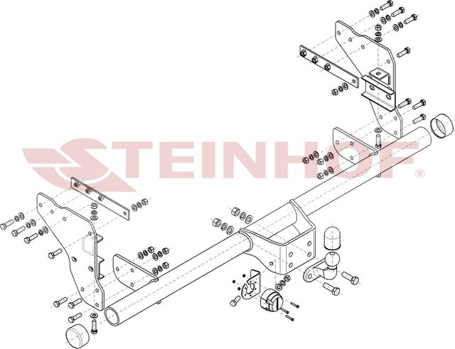 Фаркоп Steinhof для Mitsubishi L200 V рестайлинг 2019-2026. Артикул M-361