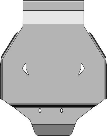 Защита алюминиевая АВС-Дизайн для заднего редуктора Acura RDX III 2018-2026. Артикул 09.39ABC