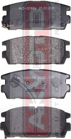 Тормозные колодки Akyoto Packing AKYOTO. Артикул AKD-0098