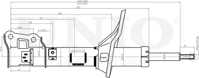 Амортизатор подвески (Unio). Артикул SAB-10133