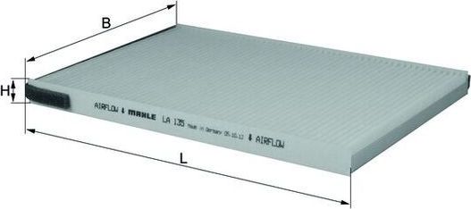 Салонный фильтр Mahle. Артикул LA 135