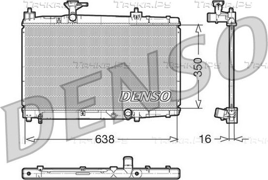 Радиатор охлаждения двигателя Denso (алюминий). Артикул DRM50007