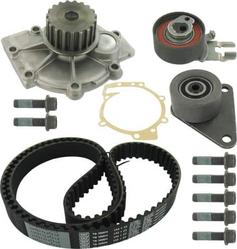 Помпа (водяной насос) с комплектом ремня ГРМ SKF. Артикул VKMC 06038