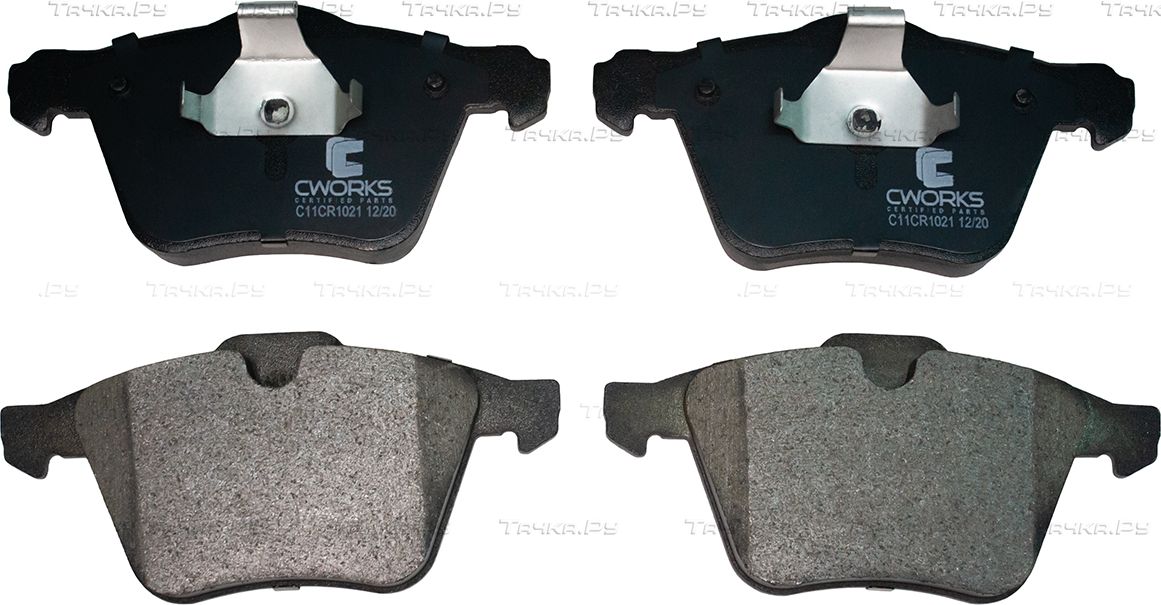 Тормозные колодки Cworks передние для Volvo V70 II 2001-2008. Артикул C11CR1021