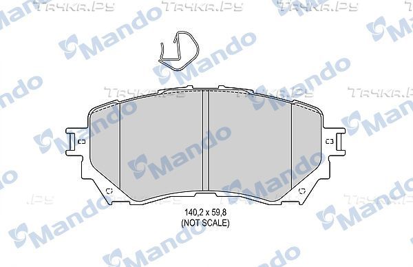 Тормозные колодки Mando. Артикул MBF015646