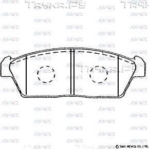 Тормозные колодки Advics. Артикул SN576