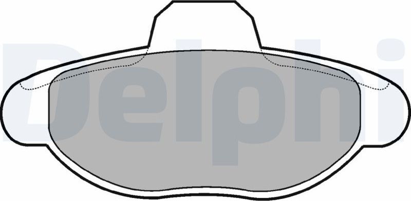 Тормозные колодки Delphi (Low-Metallic). Артикул LP771