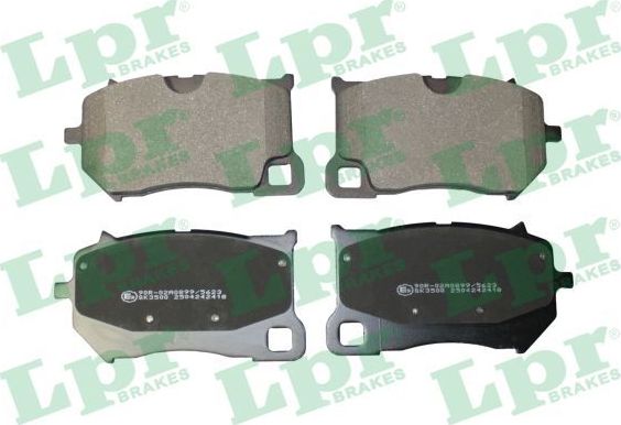 Тормозные колодки LPR передние для Volvo XC60 II 2017-2026. Артикул 05P2418