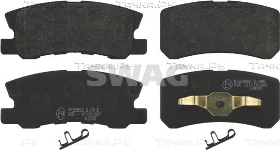 Тормозные колодки SWAG задние для Dodge Caliber I 2006-2013. Артикул 80 91 6583