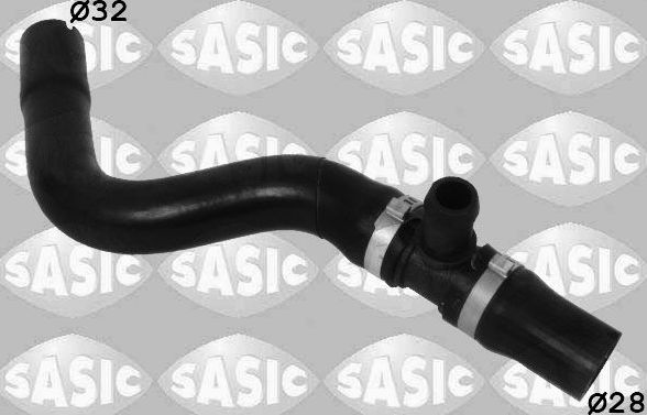 Патрубок радиатора (системы охлаждения) Sasic нижний для Fiat Doblo I 2005-2015. Артикул 3406249